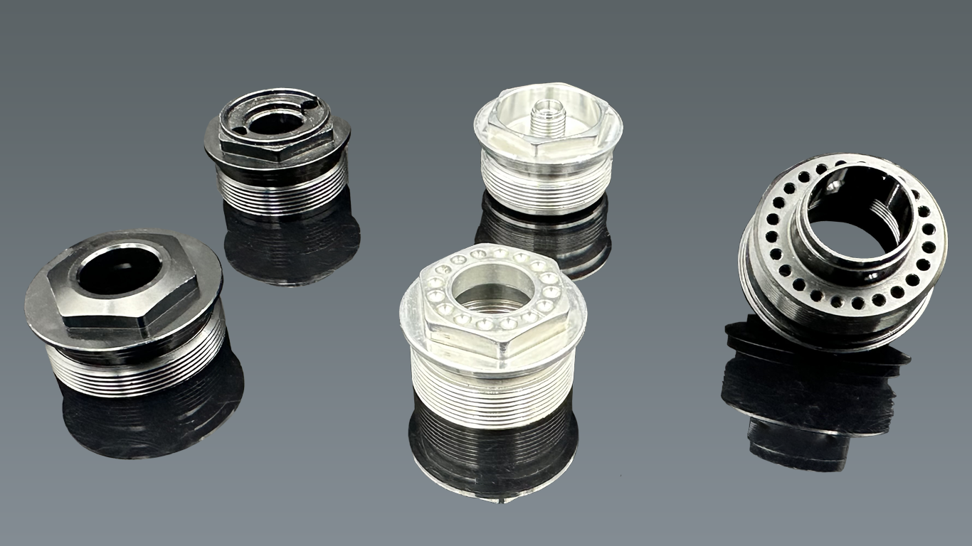 Stem cap / front shock absorbers and crown